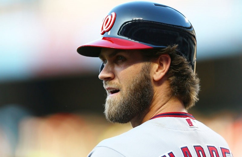 Bryce Harper at Citi Field on June 15, 2017 in the Flushing neighborhood of the Queens borough of New York City.