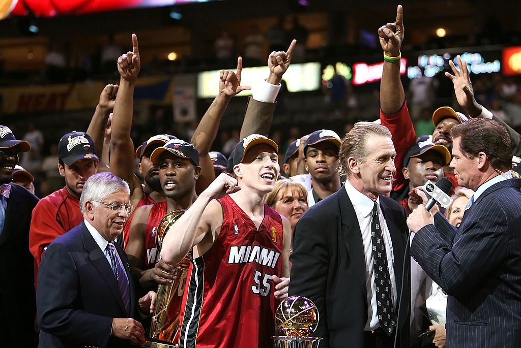 Shaq and Dwyane Wade beat the Dallas Mavericks in 2006.
