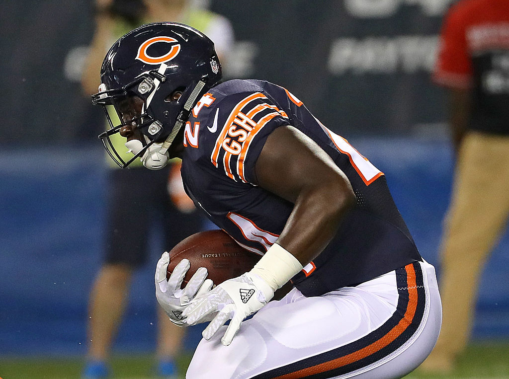 Jordan Howard of the Chicago Bears runs against the Denver Broncos in 2016.