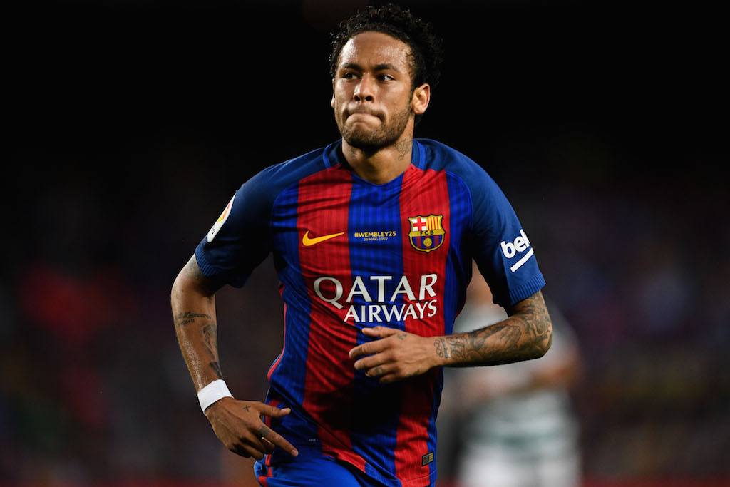 Neymar playing for Barcelona. Neymar playing for Barcelona.