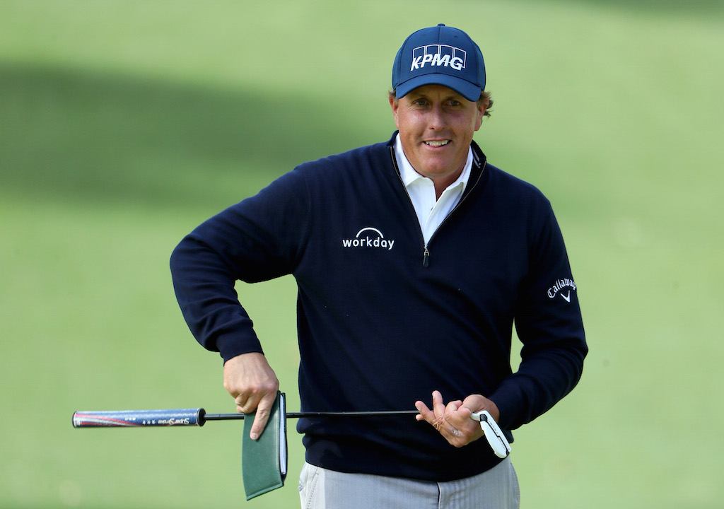 Phil Mickelson Phil Mickelson shoots a birdie at The Masters.