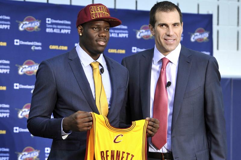 Chris Grant introduces the Cavaliers' draft pick Anthony Bennett.