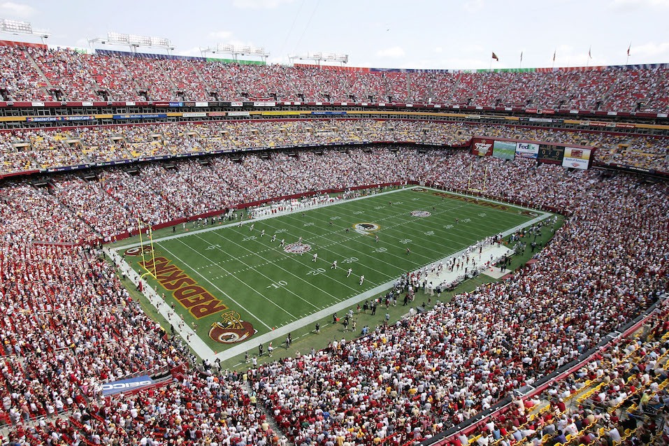 The Washington Redskins prepare for opening kickoff at FedExField.