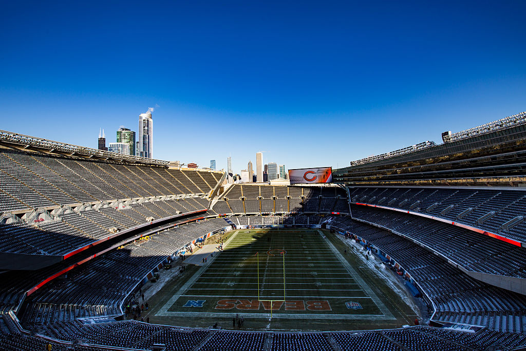 General view of Soldier Field on an off-day