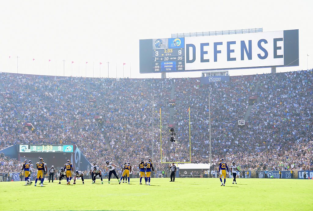 The Los Angeles Rams prepare for their home opening NFL game.