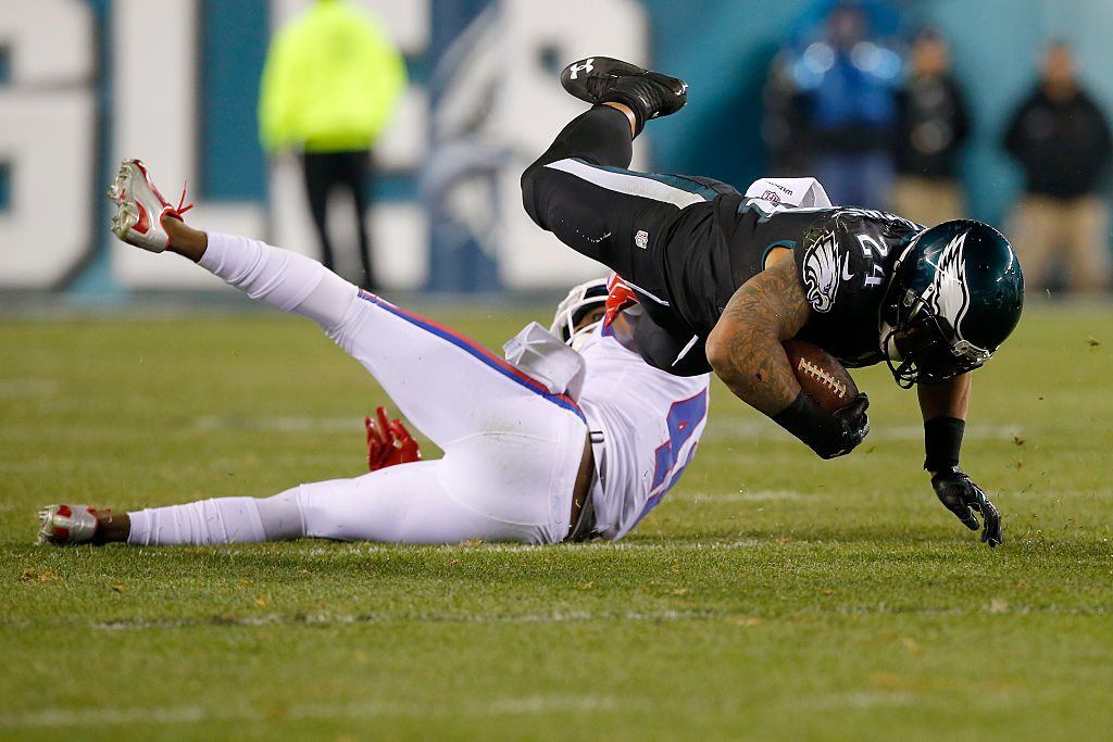 The Philadelphia Eagles released Ryan Matthews after being cleared to practice after injusry Ryan Mathews runs the ball