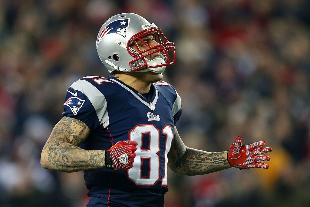 Aaron Hernandez of New England Patriots Aaron Hernandez of the New England Patriots