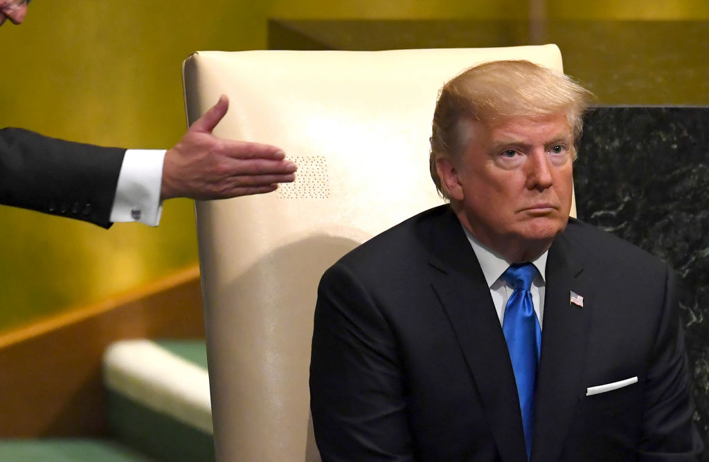 Trump at UN assembly Trump at UN assembly