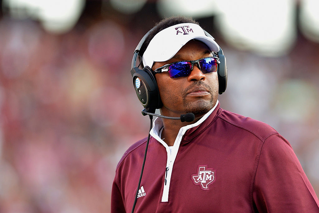 Texas A&M Aggies' Head Coach Kevin Sumlin Head coach of the Texas A&M Aggies Kevin Sumlin