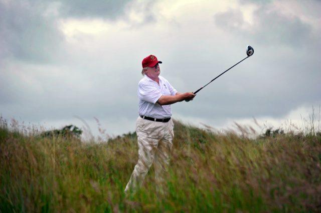 Donald Trump Golfing Donald Trump Golfing