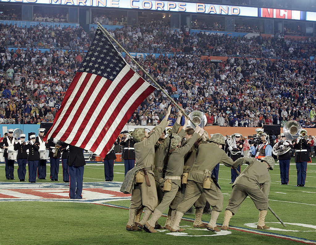 Military at NFL game