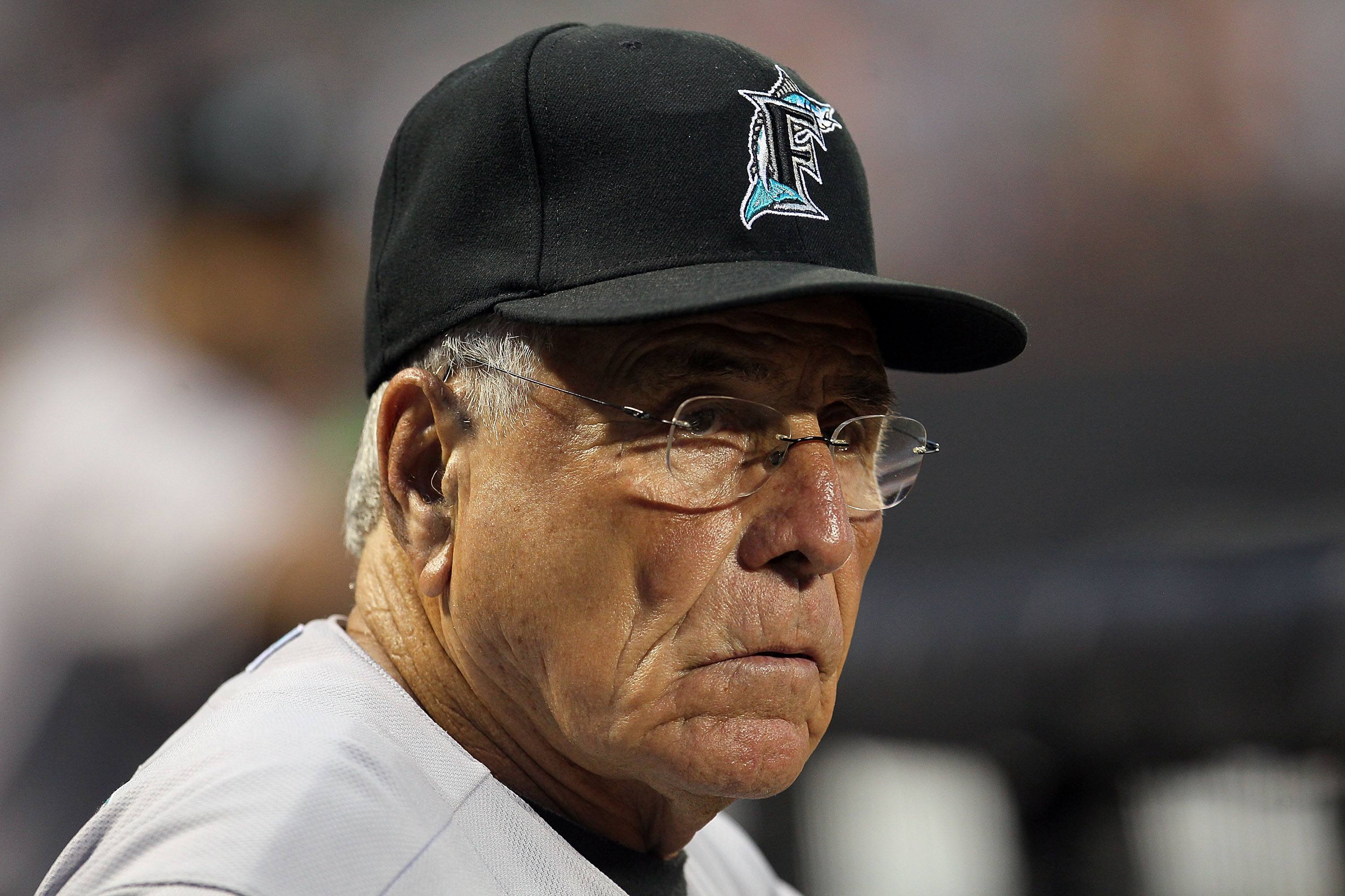 Manager Jack McKeon of the Florida Marlins. Manager Jack McKeon of the Florida Marlins.