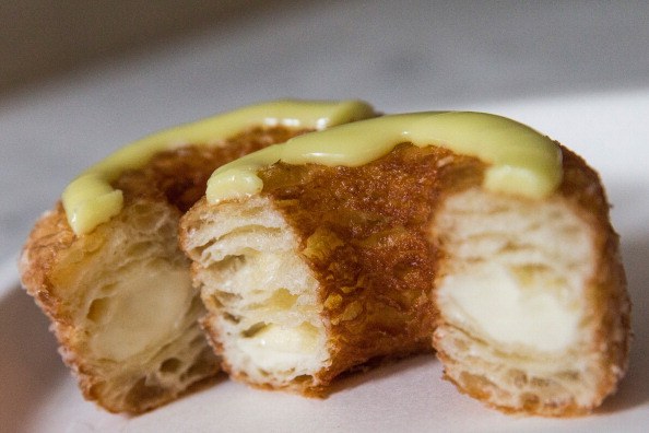 a cross-section of the cronut a cross-section of the cronut