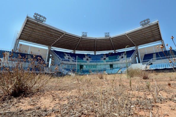 General view of the Olympic Softball stadium at the Helliniko Olympic complex in Athens General view of the Olympic Softball stadium at the Helliniko Olympic complex in Athens