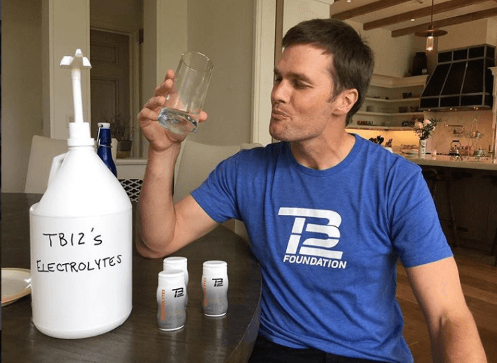 Tom Brady Electrolyte water
