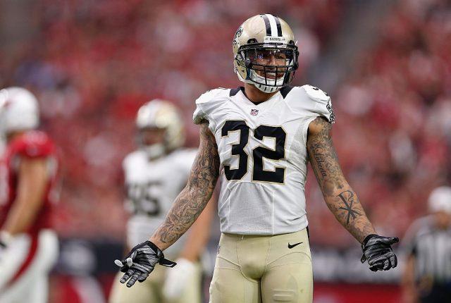 Kenny Vaccaro Strong safety Kenny Vaccaro #32 of the New Orleans Saints argues a penalty