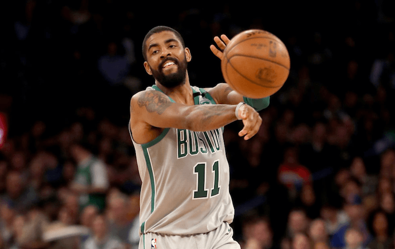 Kyrie Irving with the Celtics