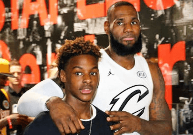 Lebron James and Lebron James Jr. in a photograph. 
