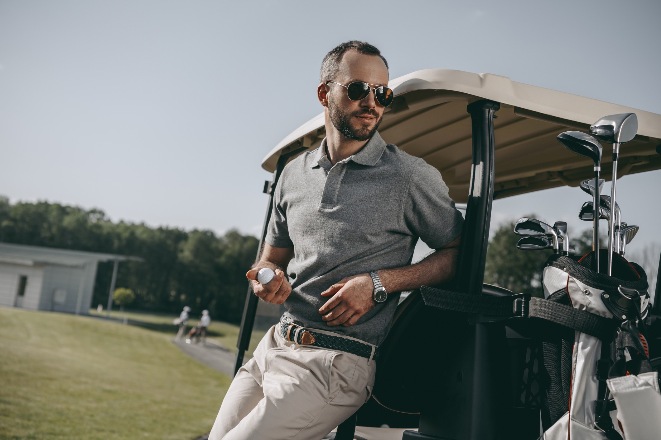 Stylish golfer