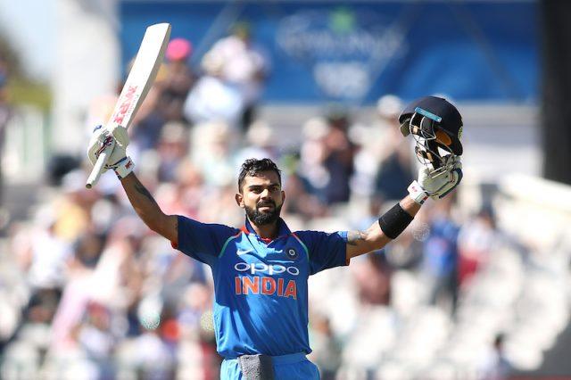 Virat Kohli cheering on. Virat Kohli cheering on.