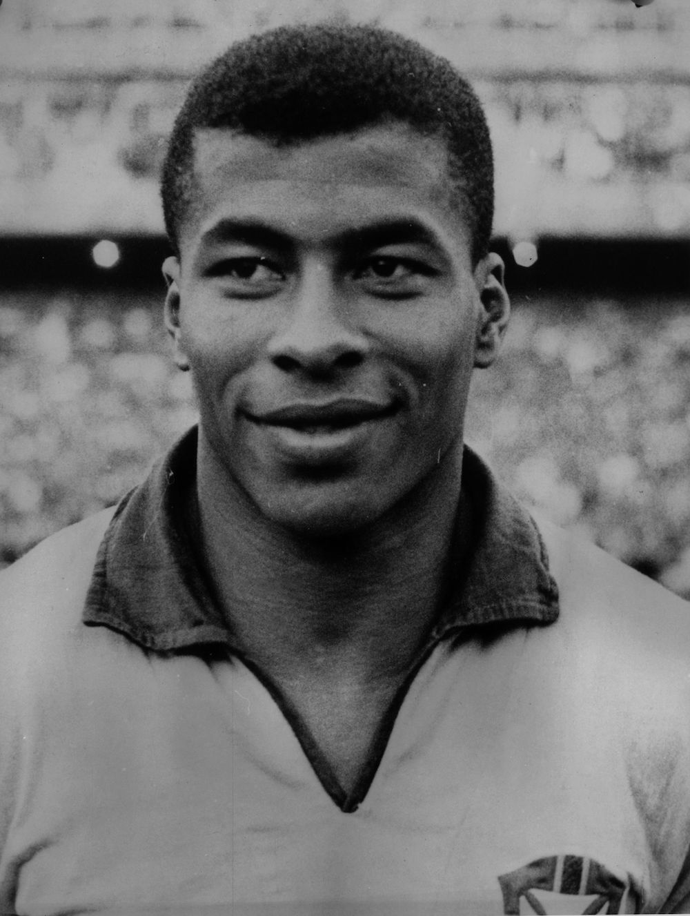Brazilian footballer Jairzinho (Jair Ventura Filho), who scored in every round of the 1970 World Cup, which Brazil won