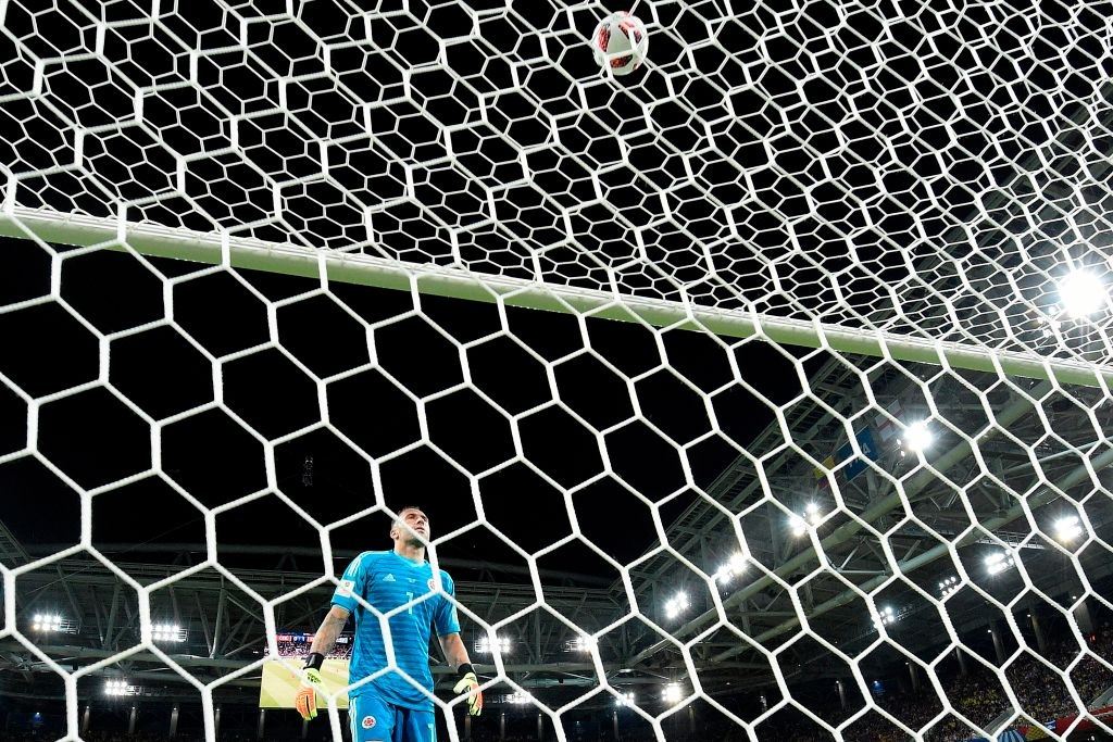 Colombia's goalkeeper David Ospina Colombia's goalkeeper David Ospina