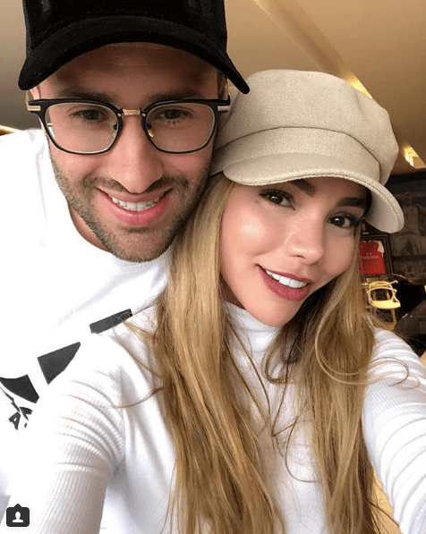 Jesica Sterling with her husband, soccer player David Ospina