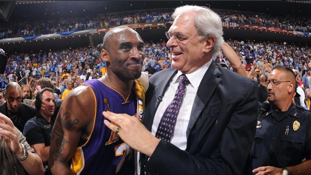 Kobe Bryant with Phil Jackson Kobe Bryant with Phil Jackson