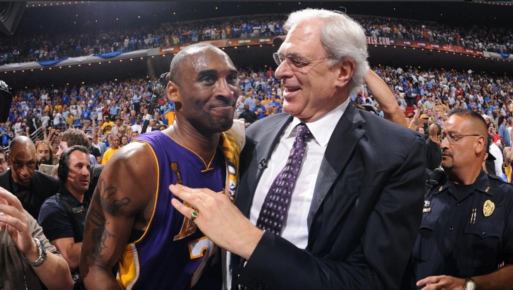 Kobe Bryant with Phil Jackson Kobe Bryant with Phil Jackson