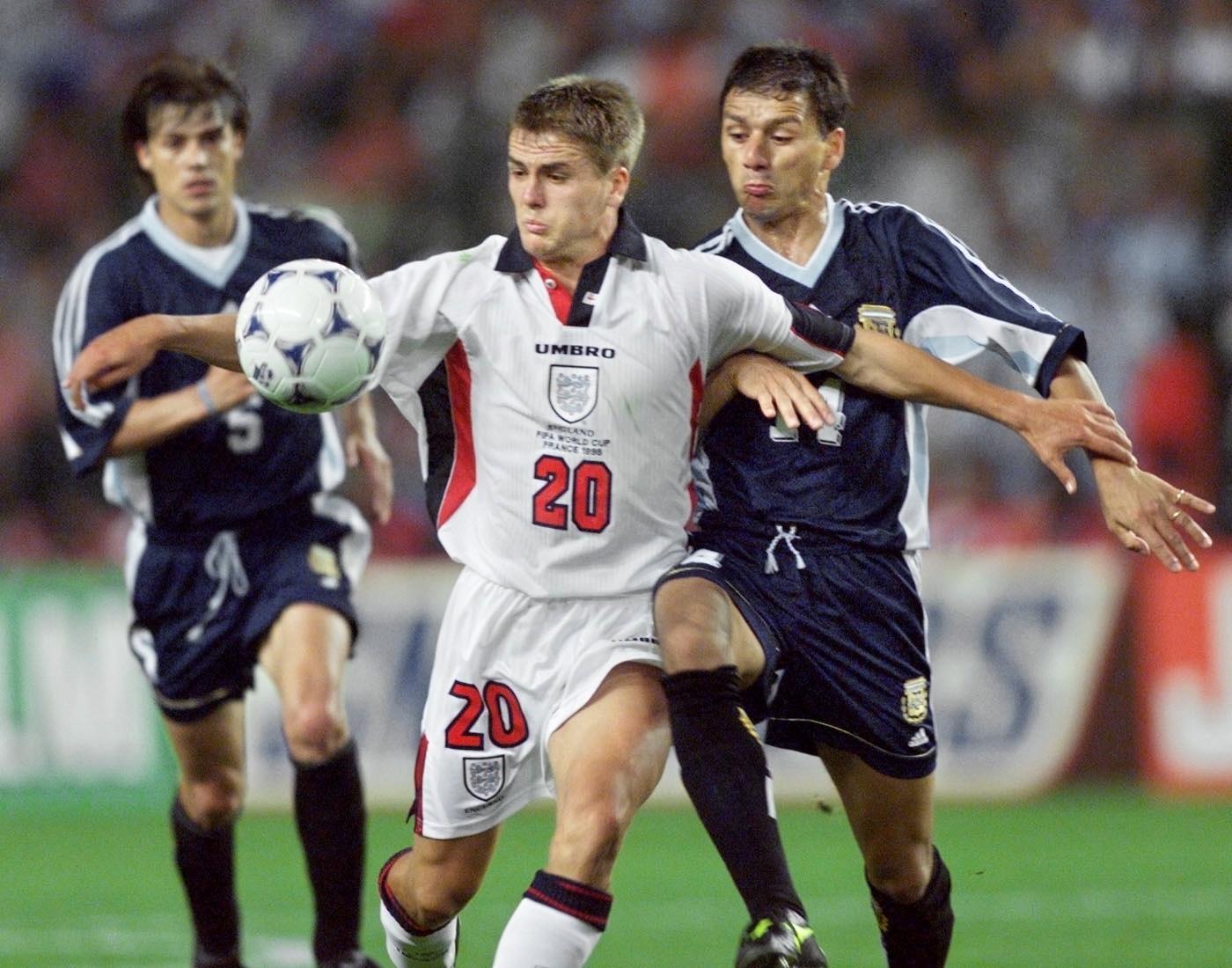 Michael Owen for England's soccer team in 1998