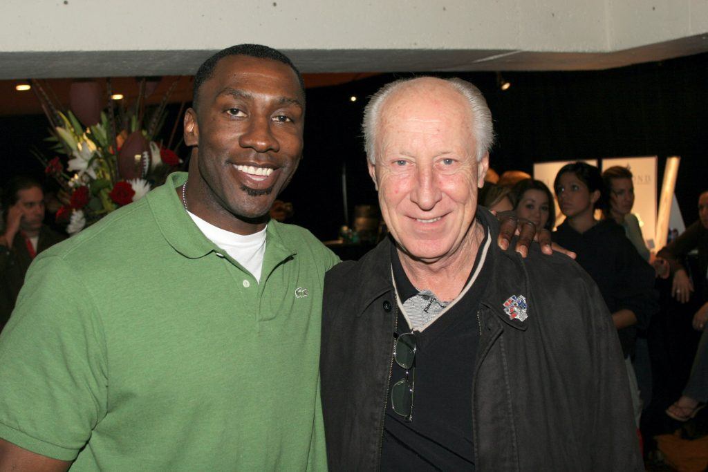 Fred Biletnikoff (right), Shannon Sharpe