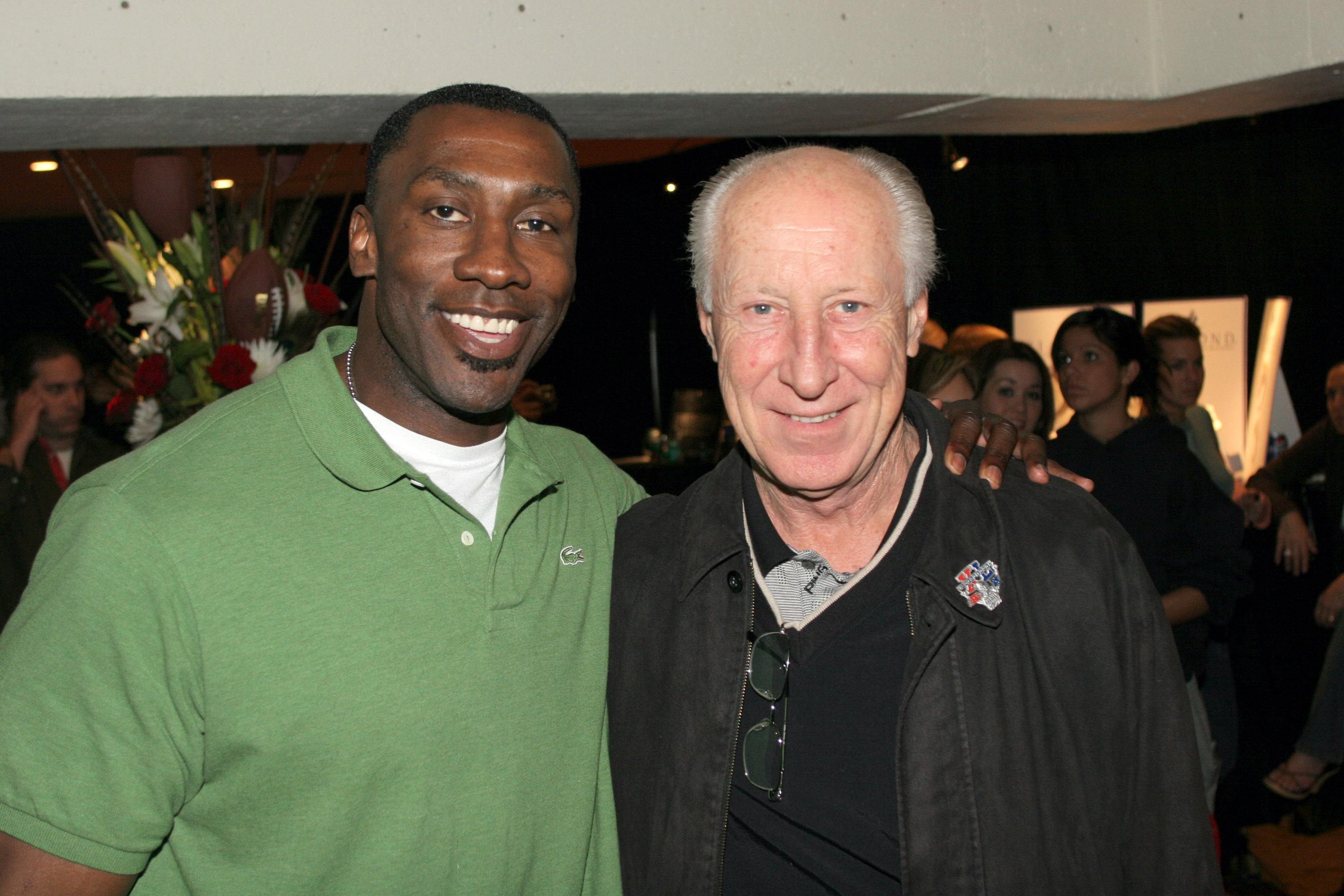 Fred Biletnikoff (right), Shannon Sharpe
