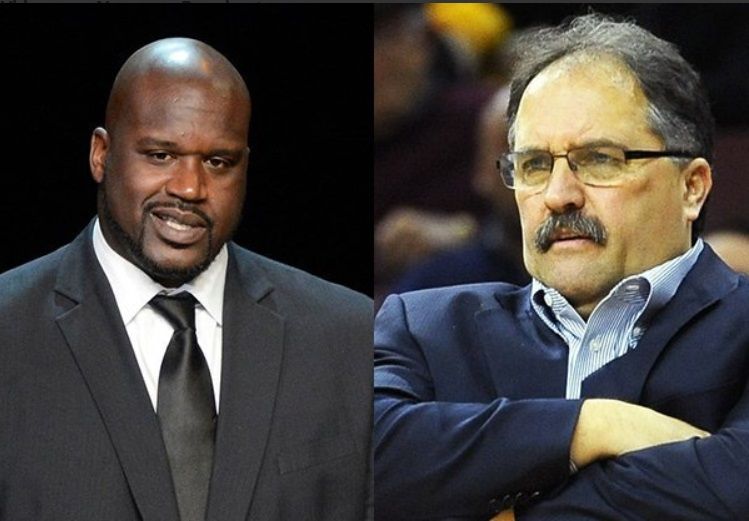 Shaquille O'Neal and Stan Van Gundy