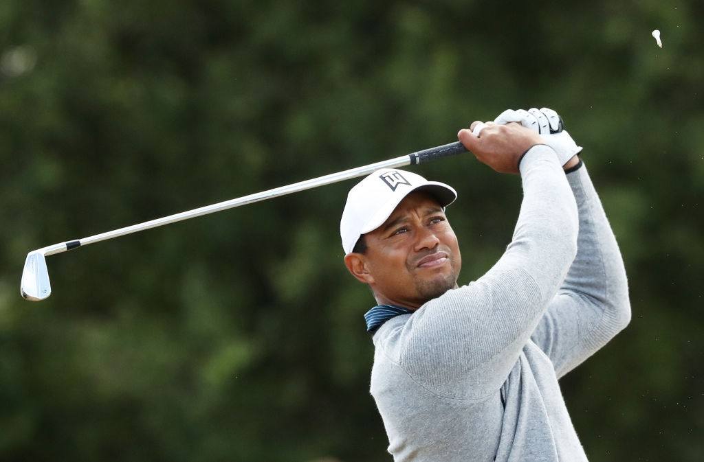 Tiger Woods at the 2018 British Open at Carnoustie Golf Club in Scotland Tiger Woods at the 2018 British Open at Carnoustie Golf Club in Scotland