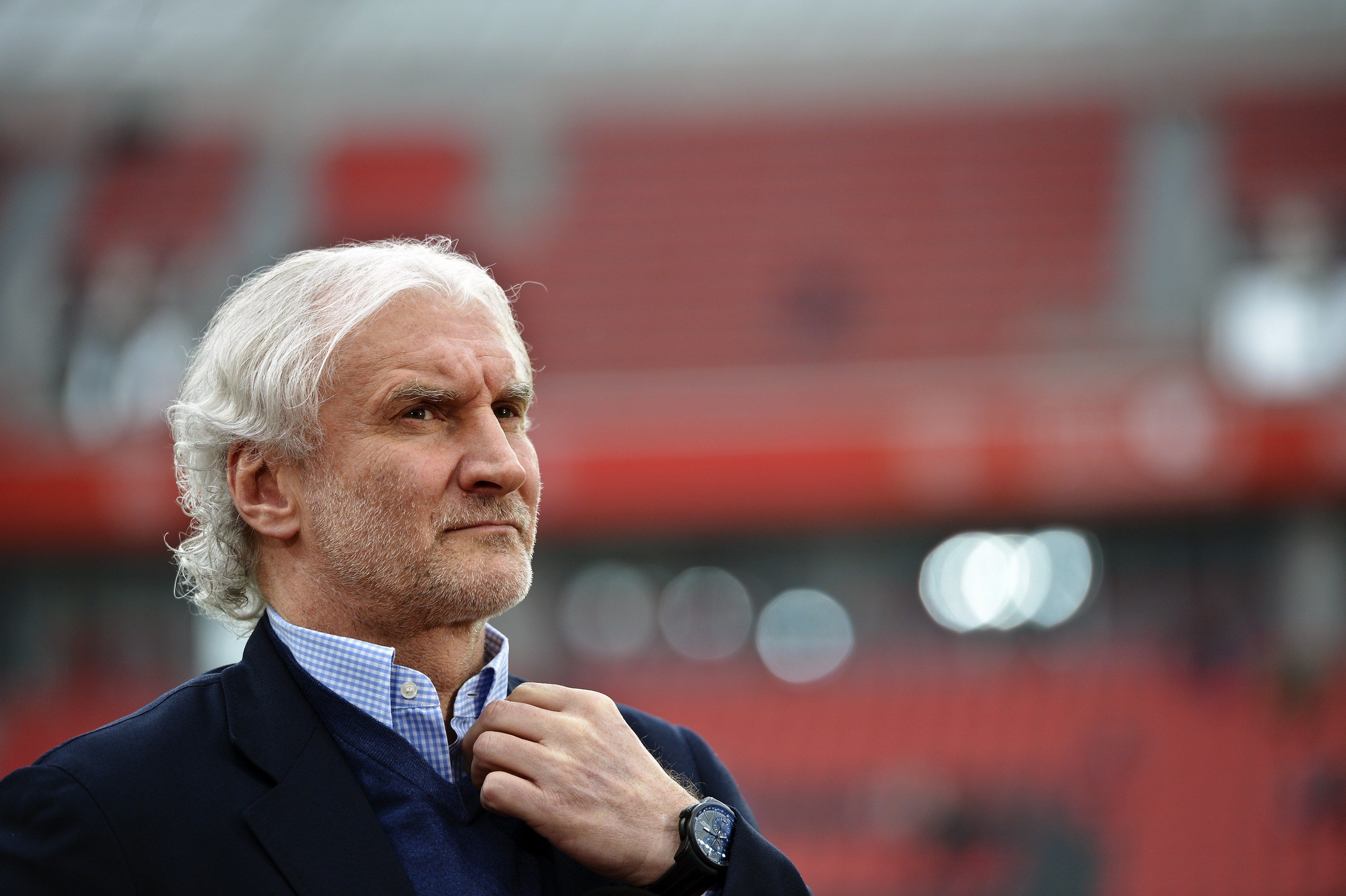 German soccer player and coach Rudi Voller