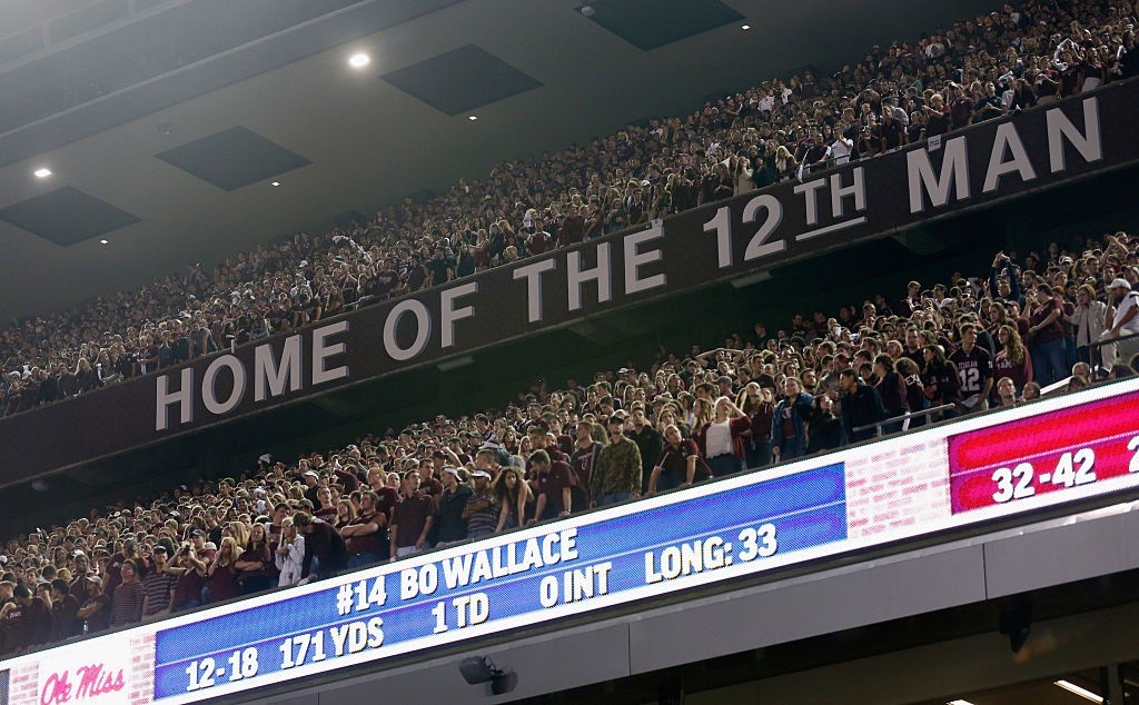 Aggies fans pack into the seats at Kyle Field