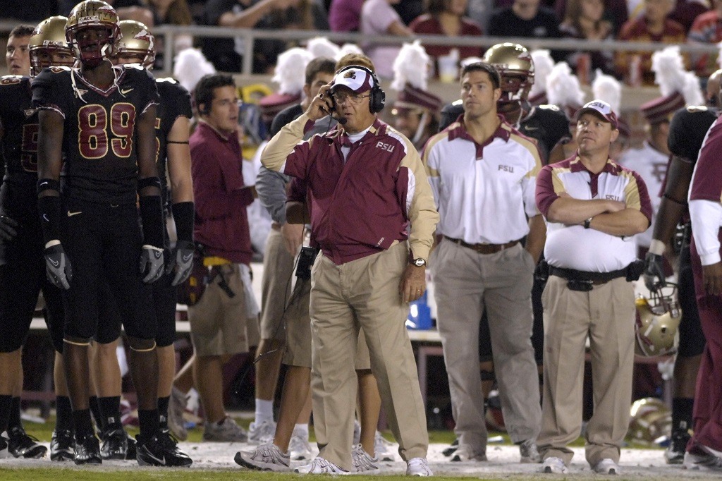 Bobby Bowden coaching FSU in 2007 Bobby Bowden coaching FSU in 2007