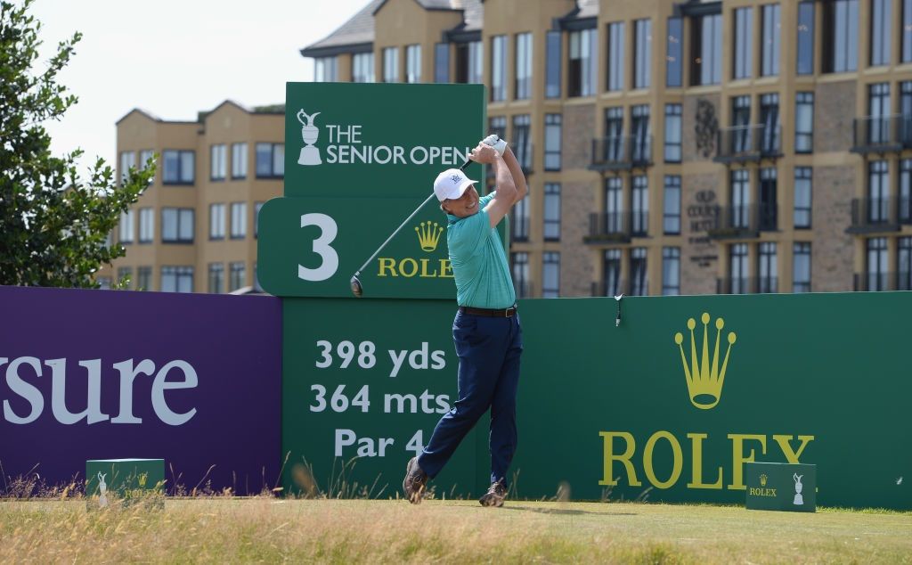 Brandel Chamblee at The Senior Championship in St. Andrews, Scotland Brandel Chamblee at The Senior Championship in St. Andrews, Scotland