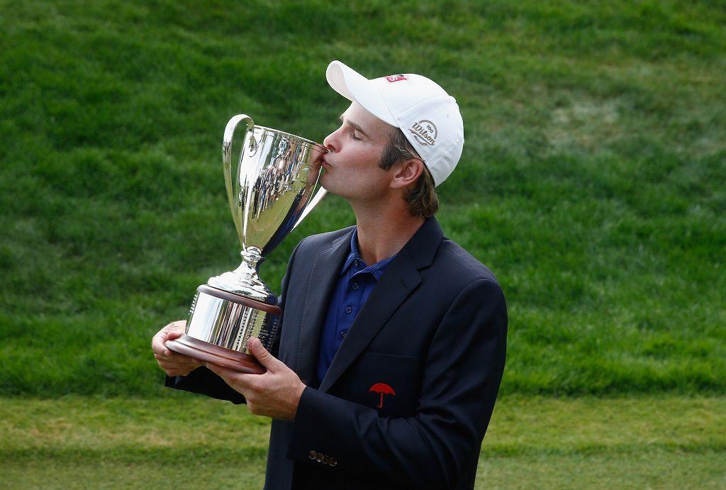 Kevin Streelman après avoir remporté le championnat des voyageurs 2014 