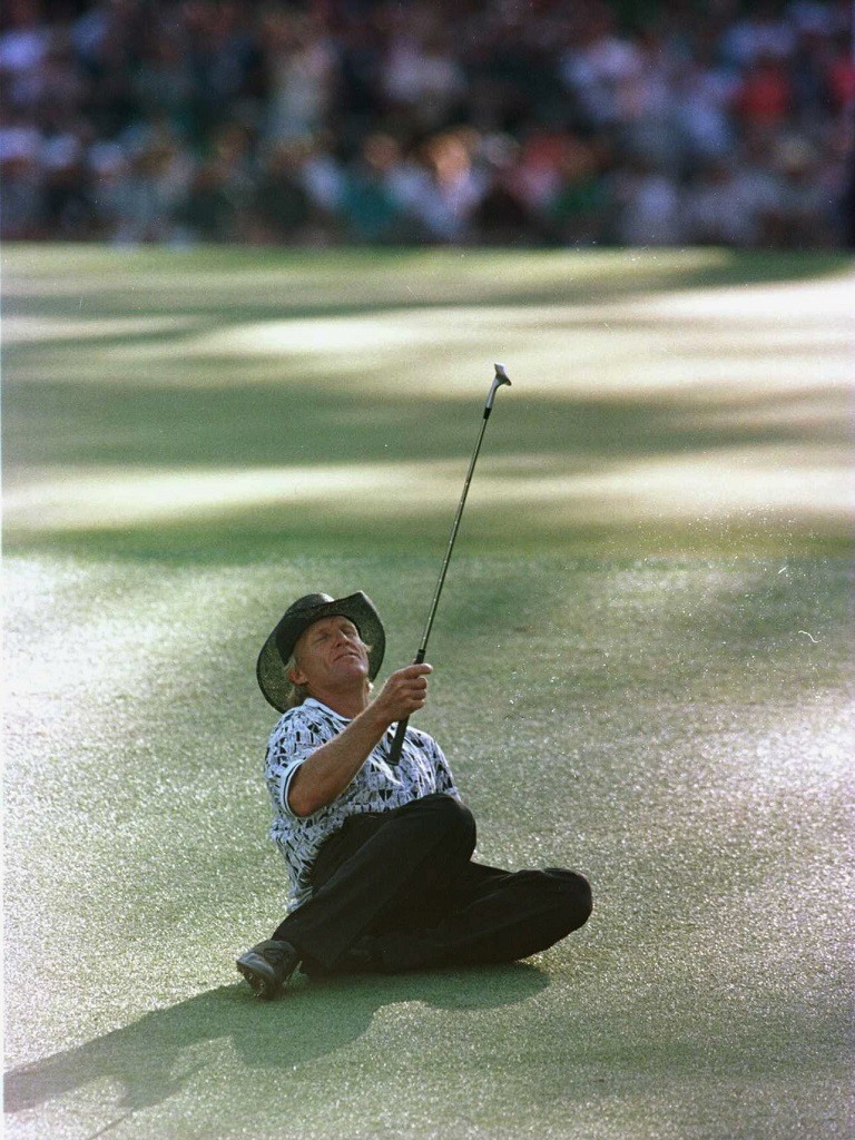 Greg Norman at The Masters in 1996