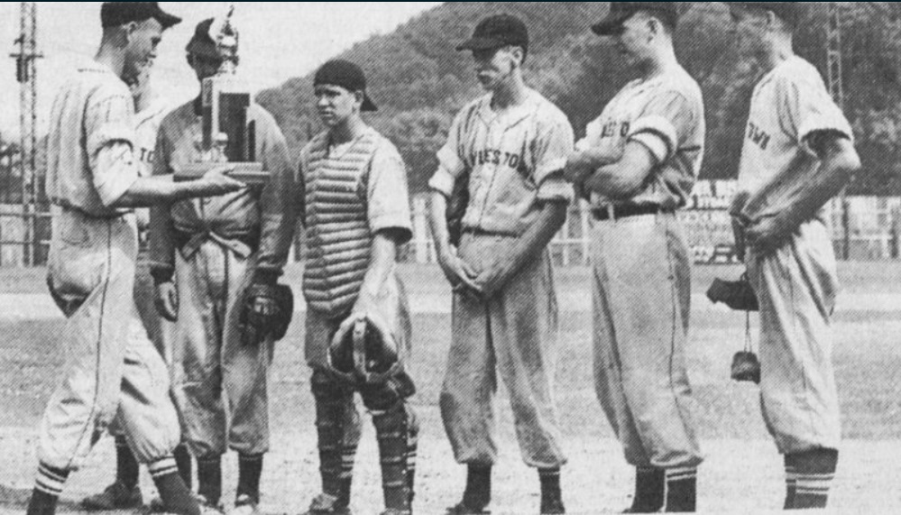 A look at an old school catchers chest protector A look at an old school catchers chest protector