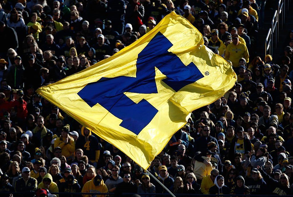 The scene at Michigan Stadium in Ann Arbor The scene at Michigan Stadium in Ann Arbor