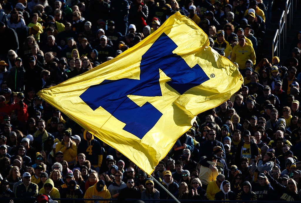 The scene at Michigan Stadium in Ann Arbor The scene at Michigan Stadium in Ann Arbor