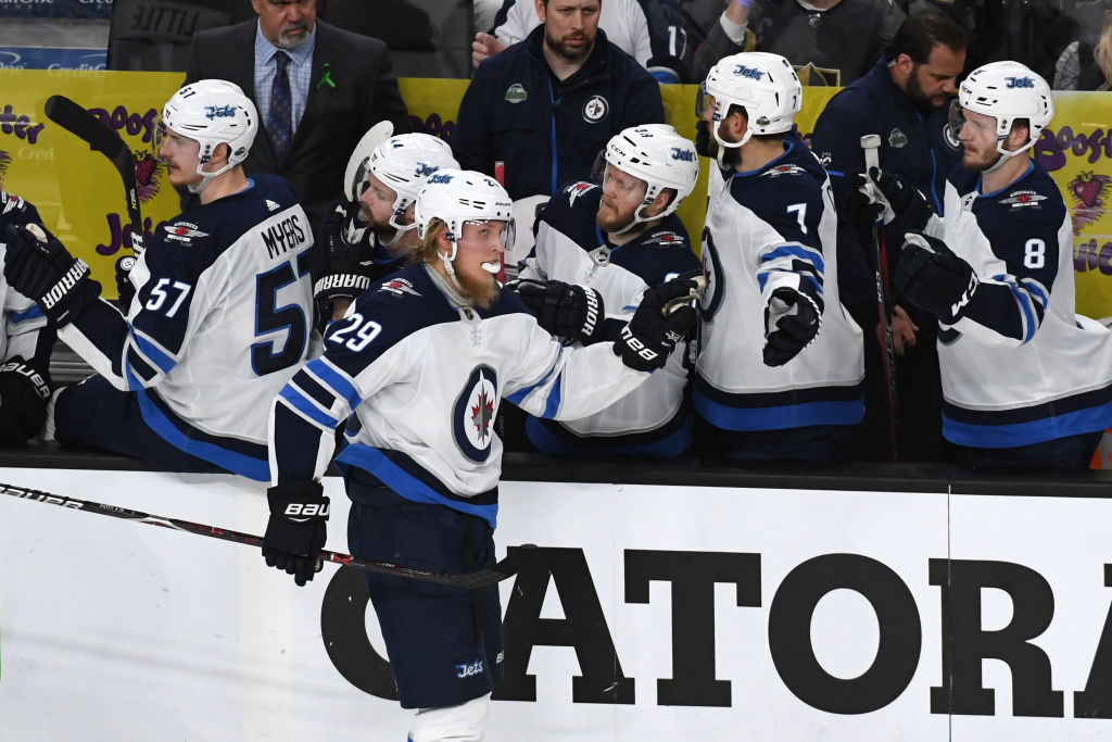 Patrik Laine #29 of the Winnipeg Jets, NHL, hockey