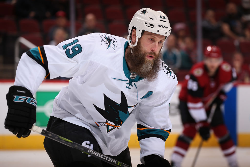 San Jose Sharks NHL hockey Joe Thornton