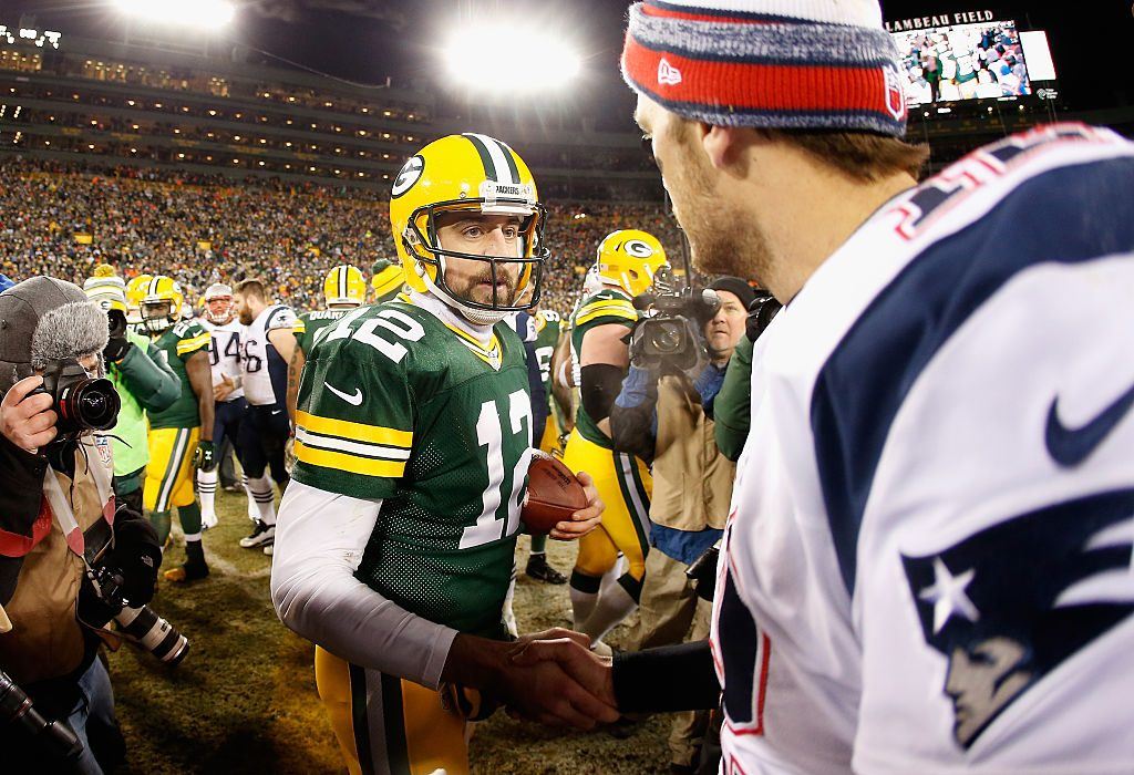 Aaron Rodgers and Tom Brady Aaron Rodgers and Tom Brady