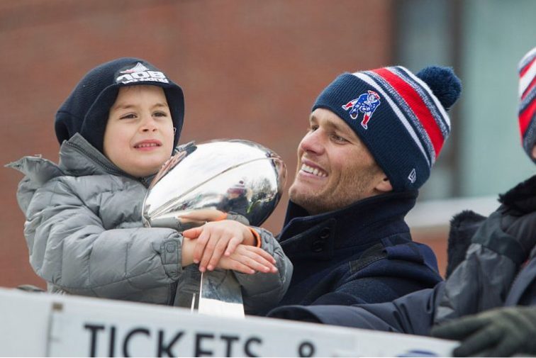 Tom Brady and his son, Benjamin Brady