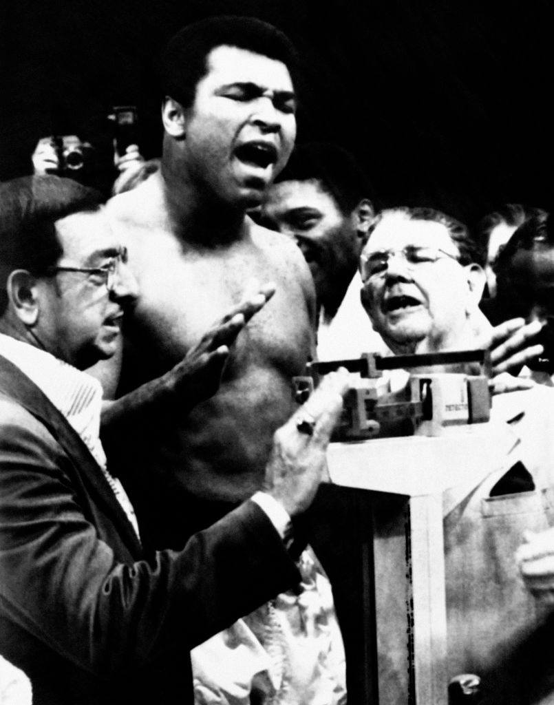 Muhammad Ali weighs in
