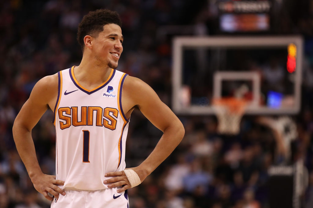 Devin Booker of the Phoenix Suns is one of the best NBA players under 25 years old.