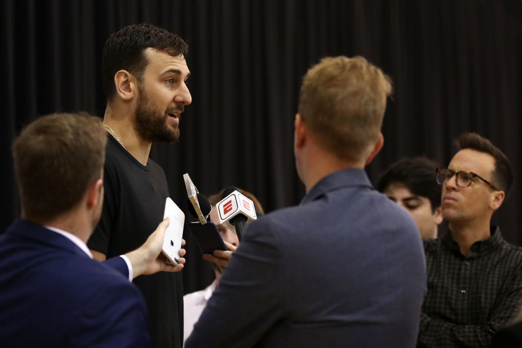 Andrew Bogut is back with the Golden State Warriors.